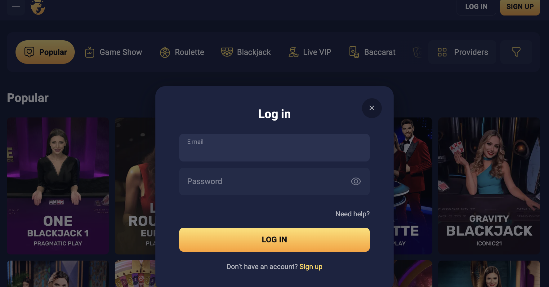 Registration JooCasino